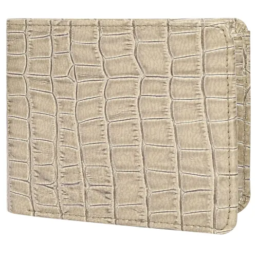 Image of CREATURE Bi-Fold Blue Pu-Leather Wallet for Men/Boys with Multiple Card Slots(WL-062) (Off-Beige)