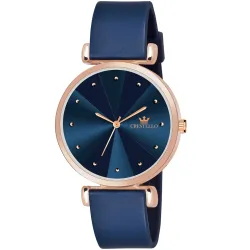CRESTELLO Silicone Strap Analog Watch for Women