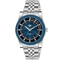 CRESTELLO Stainless Steel Chain Analog Wrist Watch for Men