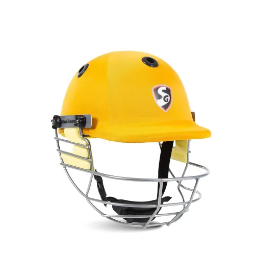 Image of Cricket Helmet SG BLAZETECH Yellow Large