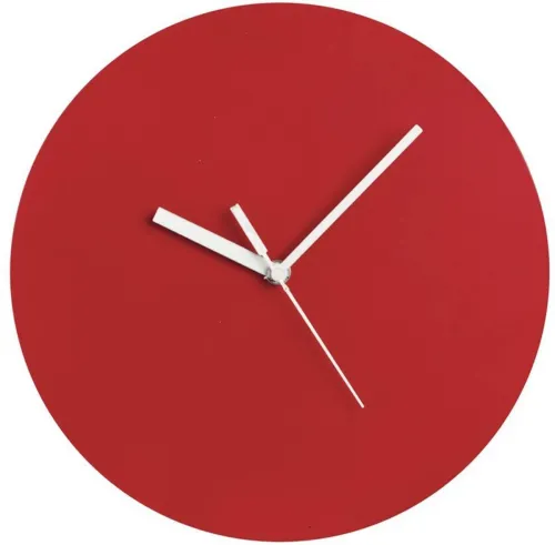 Image of Crimson Knot Analog 24 cm X 24 cm Wall Clock (Red, Without Glass, Standard)