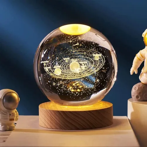 Image of CRIYALE 3D Galaxy Crystal Ball Night Lamp