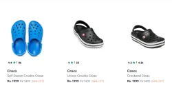 Crocs Footwear at minimum 64% Discount