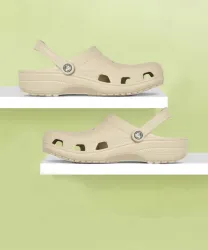 CROCS Men Classic Clogs Sandal (Beige , 7)