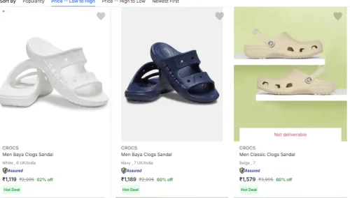 Image of Crocs Men’s Sandals & Floaters up to 67% off