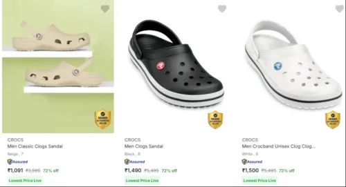 Image of CROCS Men’s clogs at 72% Discount