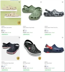 CROCS Men’s Sandals & Floaters at minimum 72% Discount