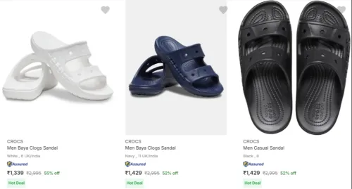 Image of Crocs Men’s Sandals at minimum 50% Discount