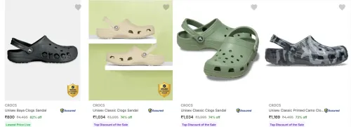 Image of CROCS Unisex Footwear at minimum 73% Discount