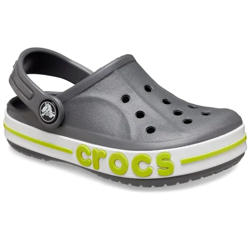 Image of Crocs Unisex Kids Slate Grey/Lime Punch Bayaband Clog 207019-0GX-C11