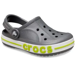 Crocs Unisex Kids Slate Grey/Lime Punch Bayaband Clog 207019-0GX-C11