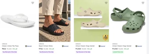 Image of CROCS Women's Footwear at minimum 75% Discount