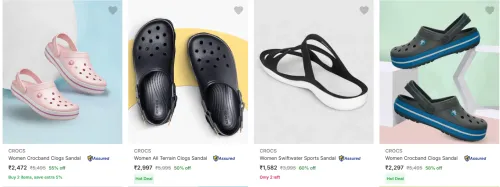 Image of Crocs Women's Footwear at minimum 50% Discount