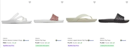Image of CROCS Women's Footwear at minimum 60% Discount