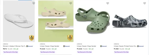 Image of CROCS Women's Footwear at minimum 73% Discount