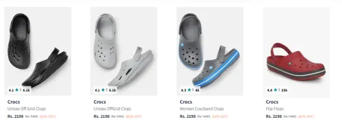 Image of Crocs Women's Footwear upto 60% Discount
