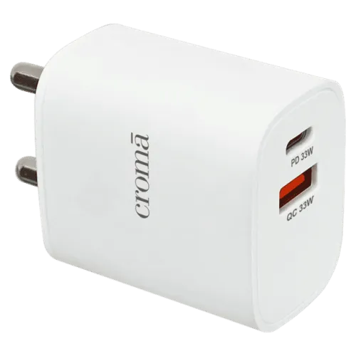 Image of Croma 33W Dual Port Fast Charger