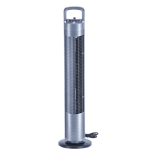 Image of Croma Bladeless Tower Fan (3 Speed Settings, Grey)