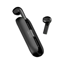 Croma Sliding TWS Earbuds with Passive Noise Cancellation (IPX4 Waterproof, 30 Hours Playback Time, Black)