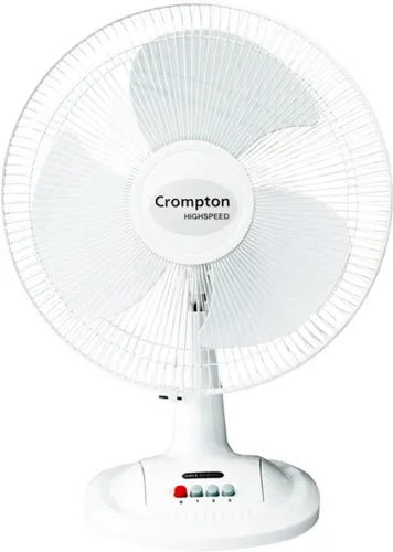 Image of Crompton TFHSGALCL16KDW with 1 Year Warranty 400 mm Table Fan (White | Pack of 1)