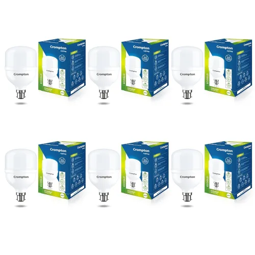 Image of Crompton LED Lamp | 40W | Cool Day Light | B22 Base | 6500 Kelvin | 1 year Warranty | Pack of 6