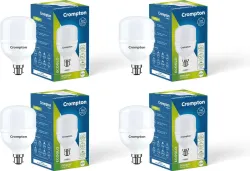 Crompton 50 W Basic Standard B22 LED Bulb (White, Pack of 4)