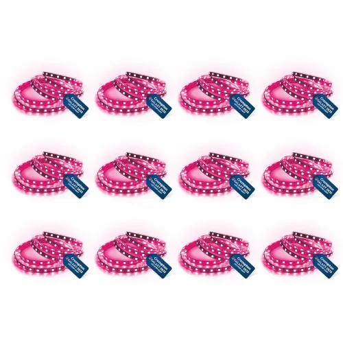 Image of Crompton 5 Meter Strip Light Pink 300 LEDs (Pack of 12) (Without Driver)