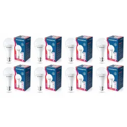 Crompton 8.5W Emergency LED Bulb | Backup Lamp | Inverter Bulb for home, with upto 4 Hours battery back up | Over charging Protection | BMS Technology | Cool Day Light (6500K) | Pack of 8