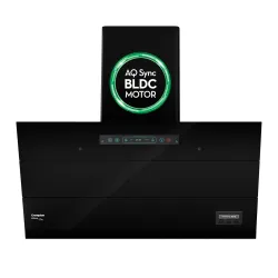 Crompton AQNova BLDC 1800m3 /hr 90cm Slant Chimney |AirIQ technology|Adaptive suction | Intelligent Autoclean |Motion Se