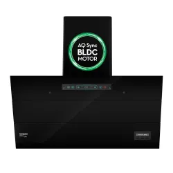 Crompton AQNova BLDC 90cm Auto Clean Chimney (1800 m³/hr, Black)