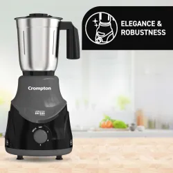 Crompton BlendX 500 W Juicer Mixer Grinder (ACGM-DS500W BLENDX | 4 Jars | DS 500 | Black)
