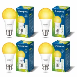 Crompton Dyna Ray 12W LED Bulb B22 (Warm White, Pack of 4)