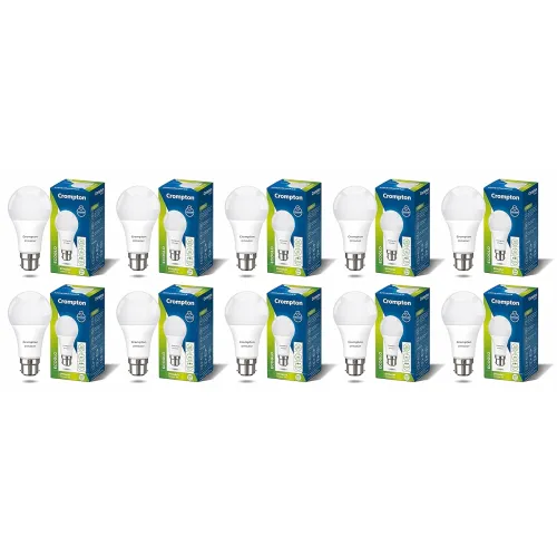 Image of Crompton Dyna Ray 12W Round B22 LED Cool Day Light Pack of 10