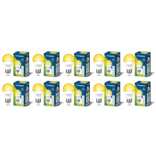 Image of Crompton Dyna Ray 7W Round E27 LED Warm White Pack of 10