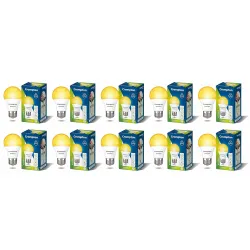 Crompton Dyna Ray 7W Round E27 LED Warm White Pack of 10