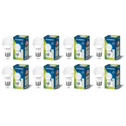 Crompton Dyna Ray 7W Round E27 LED Cool Day Light Pack of 8
