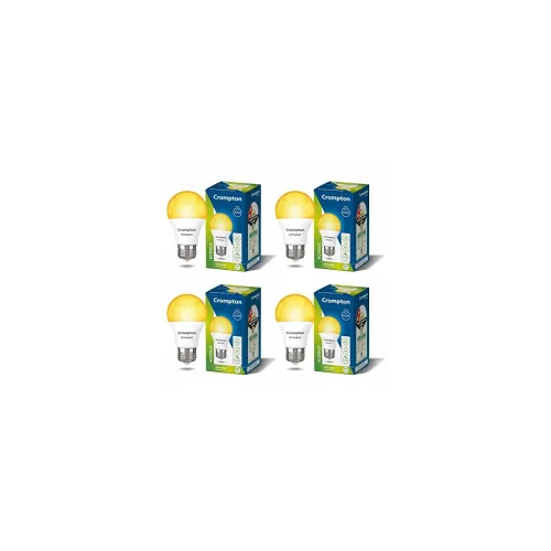 Image of Crompton Dyna Ray 9W Round E27 LED Warm White Pack of 4