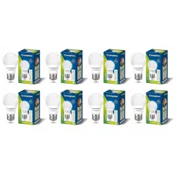 Crompton Dyna Ray 5W Round E27 LED Cool Day Light Pack of 8