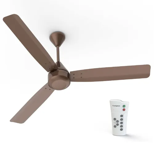 Image of Crompton Energion Cromair 1200mm BLDC Ceiling Fan with Remote Control | BEE 5 Star Rated Energy Efficient | Anti-Rust | 