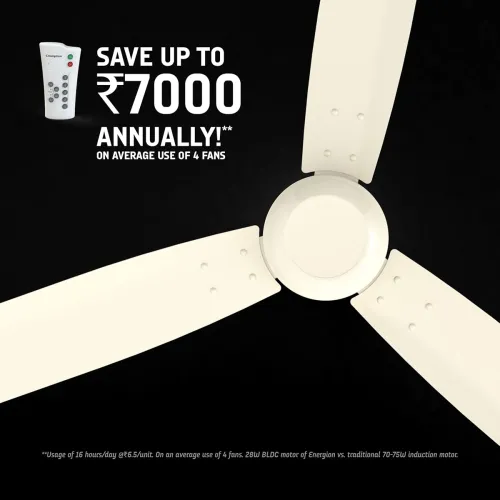 Image of Crompton Energion Cromair 1200mm BLDC Ceiling Fan with Remote Control |.
