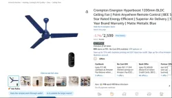 Crompton Energion Hyperboost 1200mm BLDC Ceiling Fan