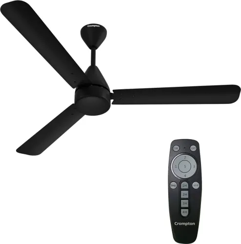 Image of Crompton Energion Hyperjet 5 Star 1200 mm 3 Blade Ceiling Fan (Black | Pack of 1)