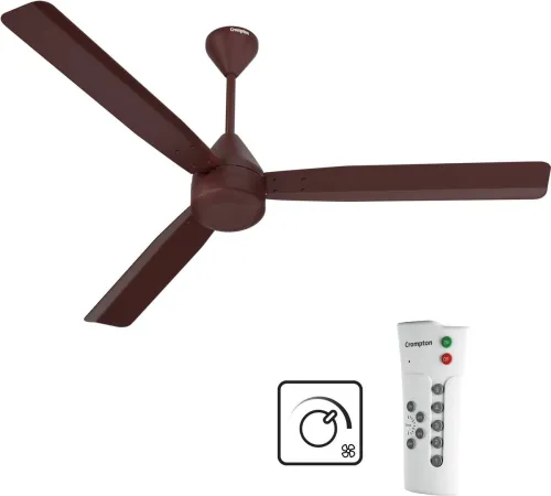 Image of Crompton Energion Regmote 1200mm 5 Star Ceiling Fan – Brown