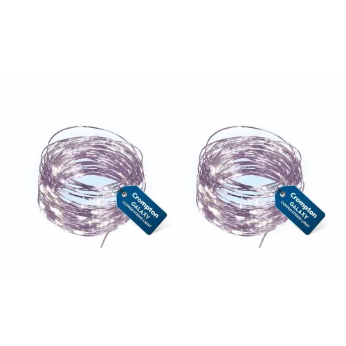 Image of Crompton Galaxy Copper USB Fairy Lights (Pack of 2)