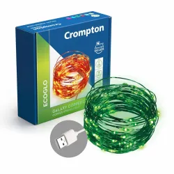 Crompton Galaxy Decoration Copper USB Powered String Fairy Lights