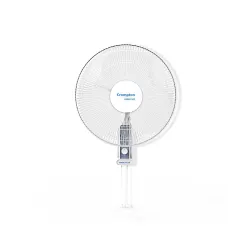 Crompton High Flo Waveplus wall mount fan-KD white