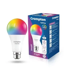 Crompton Immensa 9W Bluetooth Enabled Smart Bulb B22 | 16 million Colours | White Tunable (Warm, Neutral & Cool White) &
