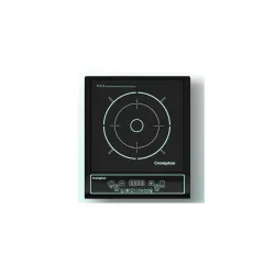 Crompton Instaserve 1200W Induction Cooktop with 11 Feather Touch Buttons | 8 Pre-Set Cook Menus | Overvoltage Protection | Energy Efficient Electric Cooker for Kitchen