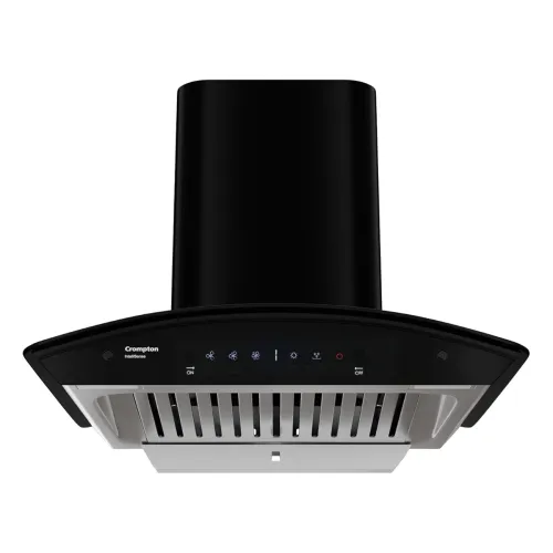 Image of Crompton IntelliSense 60cm Curved Glass Kitchen Chimney 