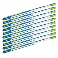 Crompton Laser Ray Smile 20W LED Batten |4 feet Slim Batten for Living Room & Bedroom | Energy Efficient Tubelight for Home | BIS Approved | Cool Day Light (6500K) (Pack of 10)